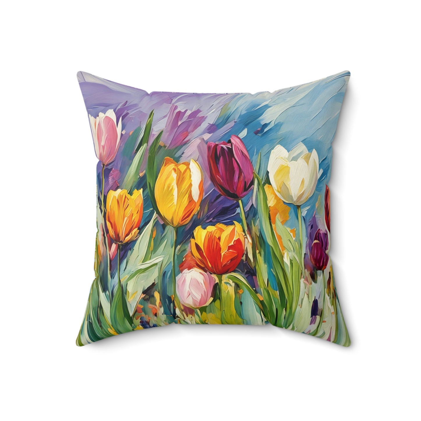 The Witching Hour Hug  Square Pillow - by Fairyhill Studio