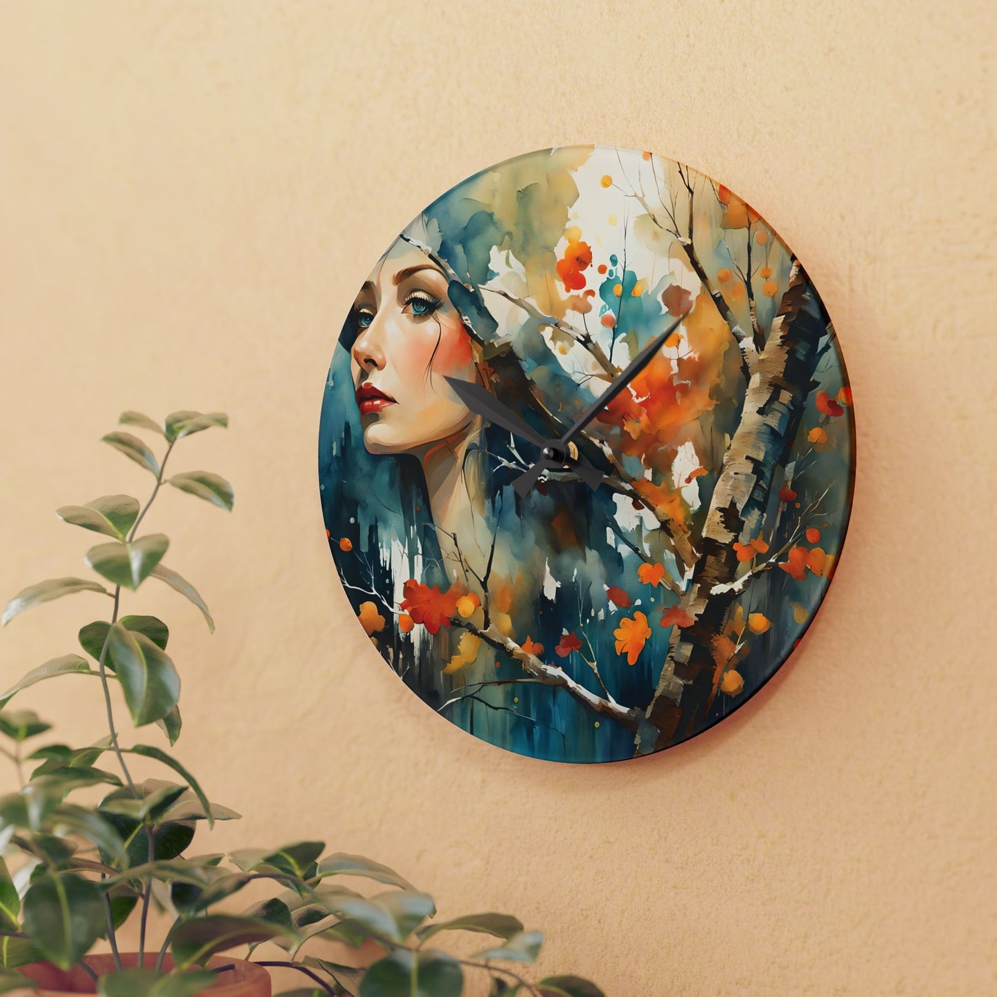 Fall Dreams Wall Clock