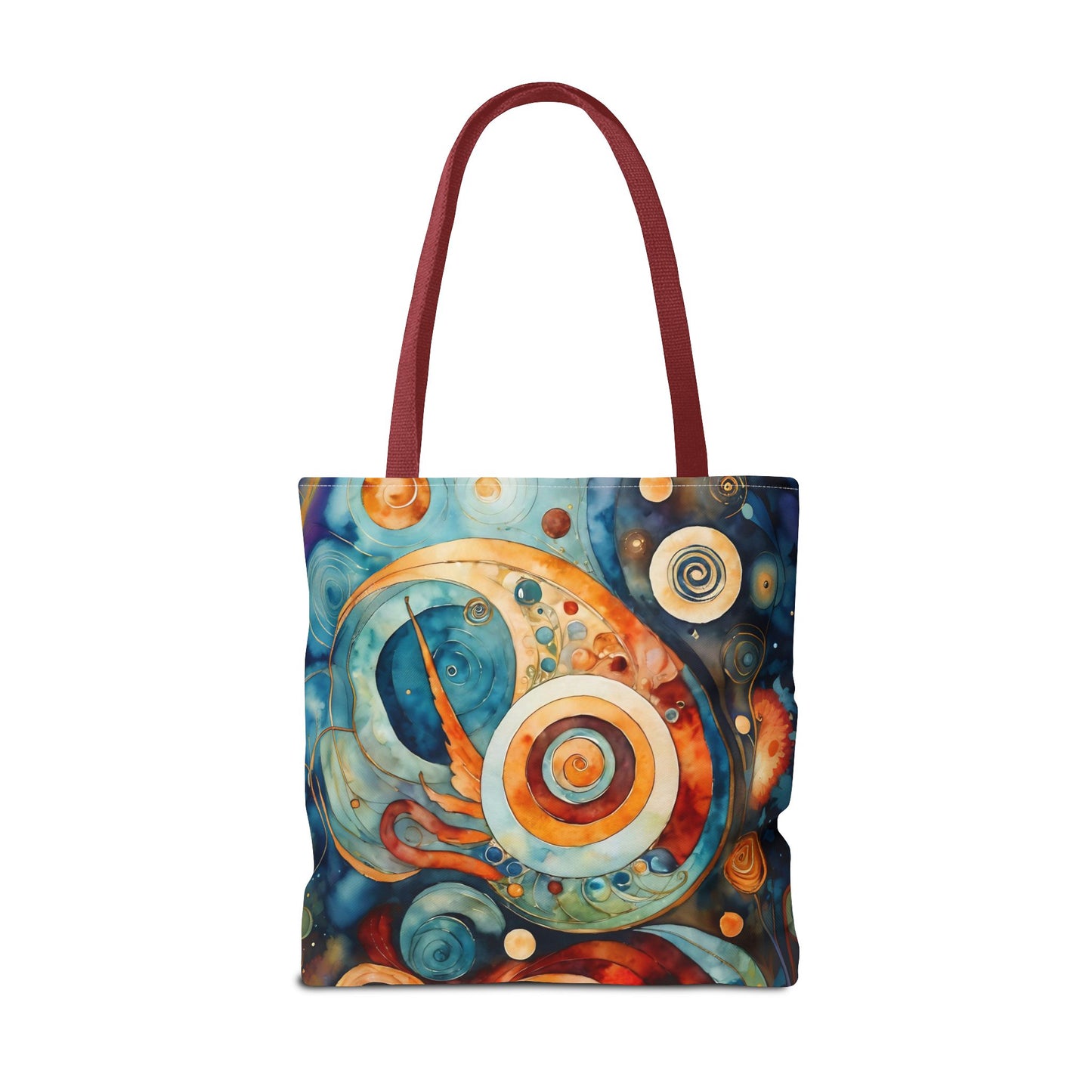 Colorful Circle Canvas Art Tote Bag