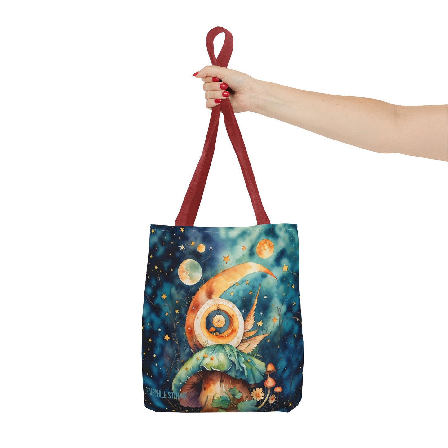 Canvas Art Tote bag- Abstract Colorful Circle Universe