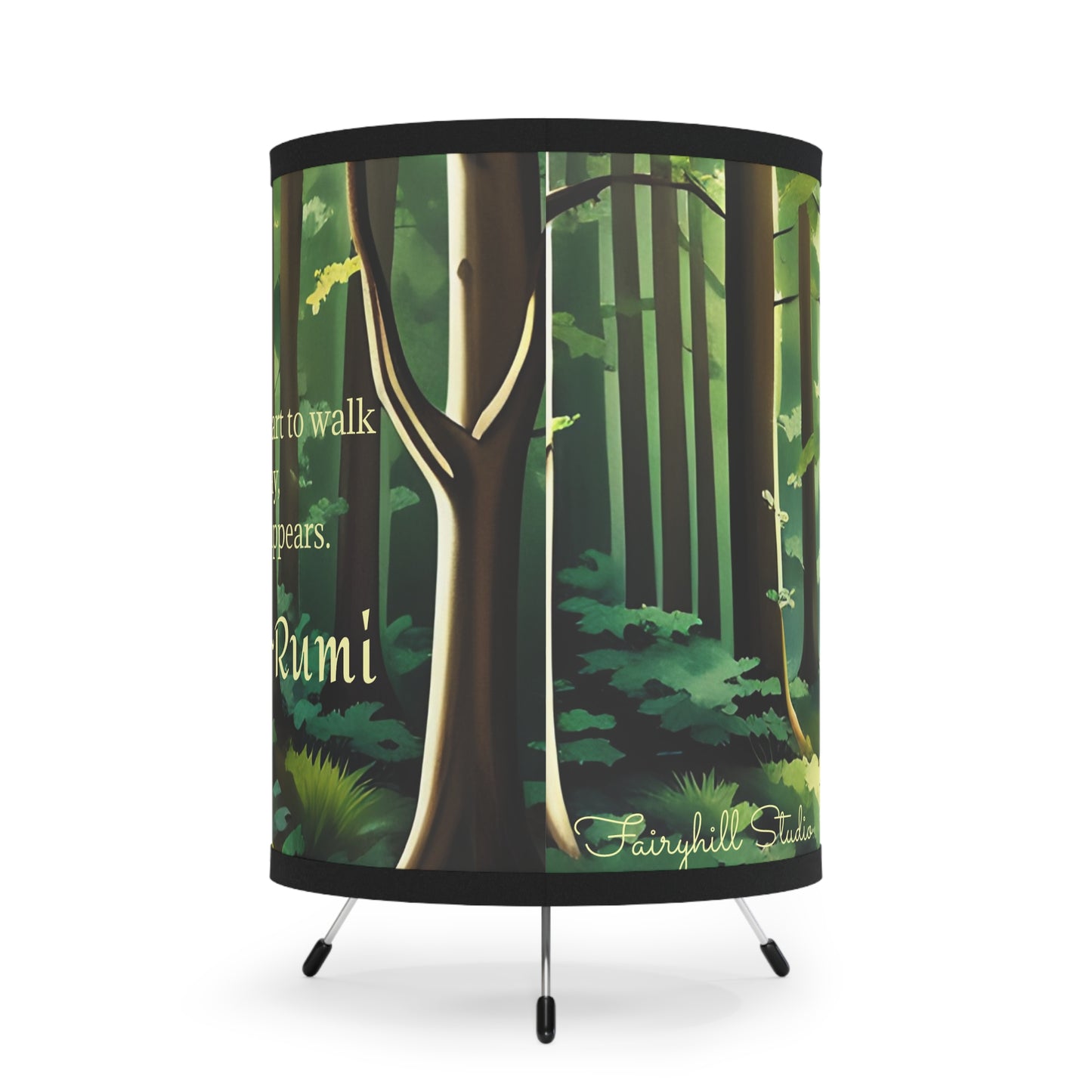 Tripod Lamp - Rumi Quote Home Decor Art by Fairyhill Studio