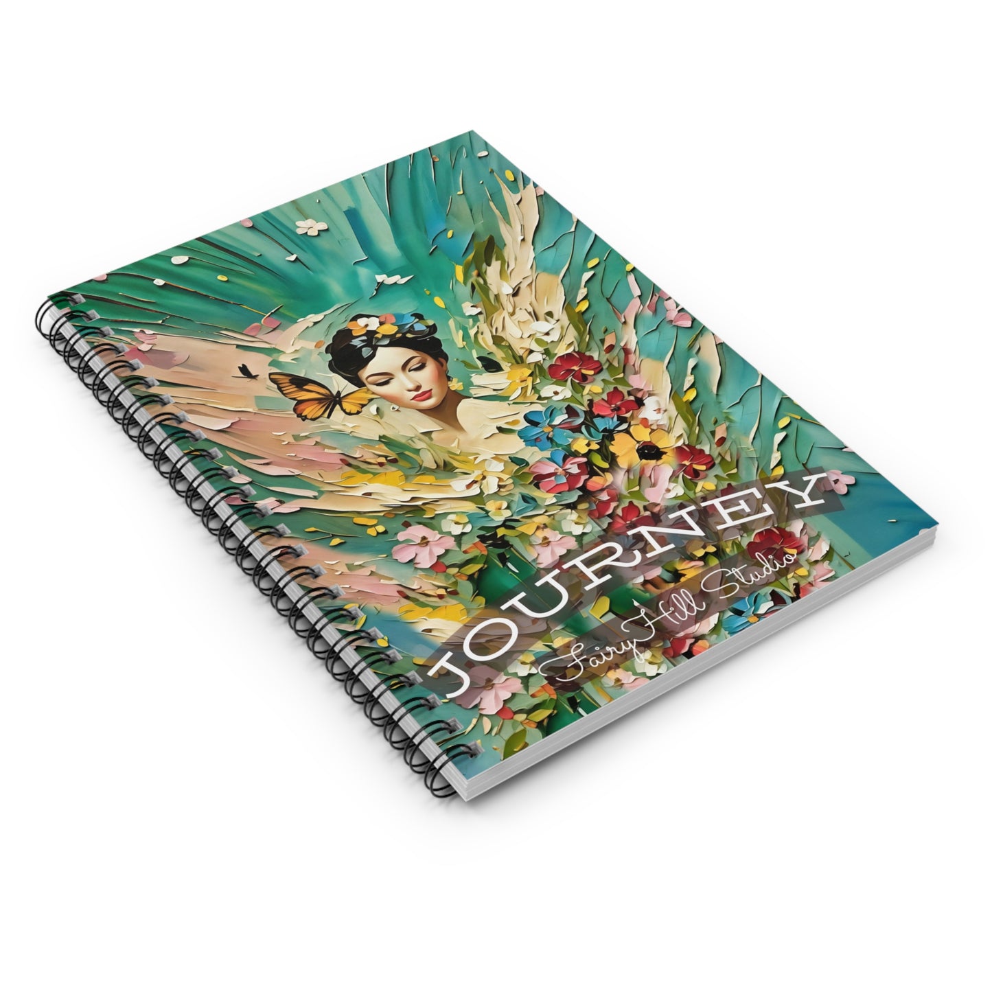 Spiral Notebook - Girl with a Butterfly Art Journal