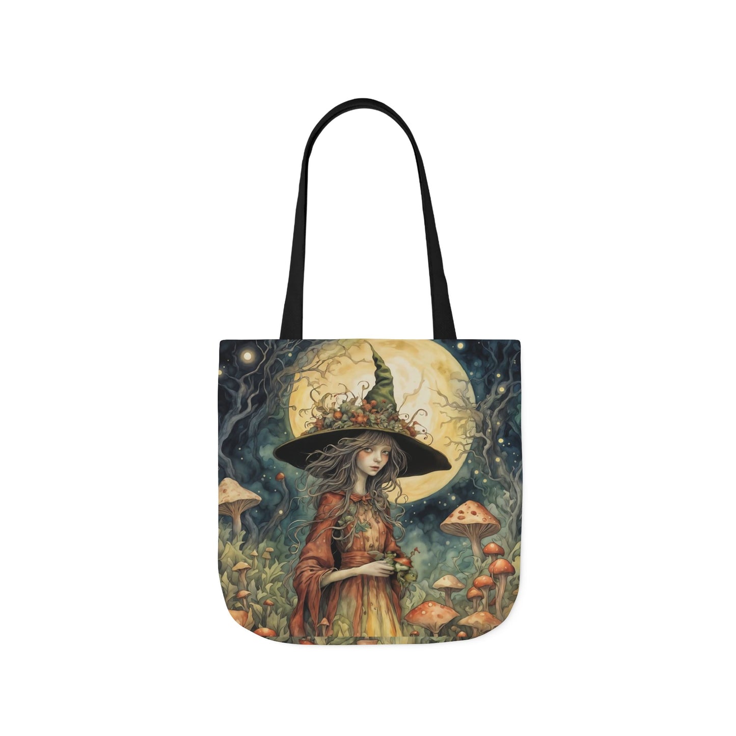 Witch -Inspired Canvas Tote Bag - Perfect for Beach Days, Eco-Friendly Shopping, and Summer Fun!