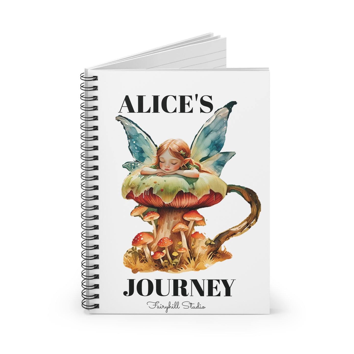 Mushroom Fairy personalized Spiral Notebook