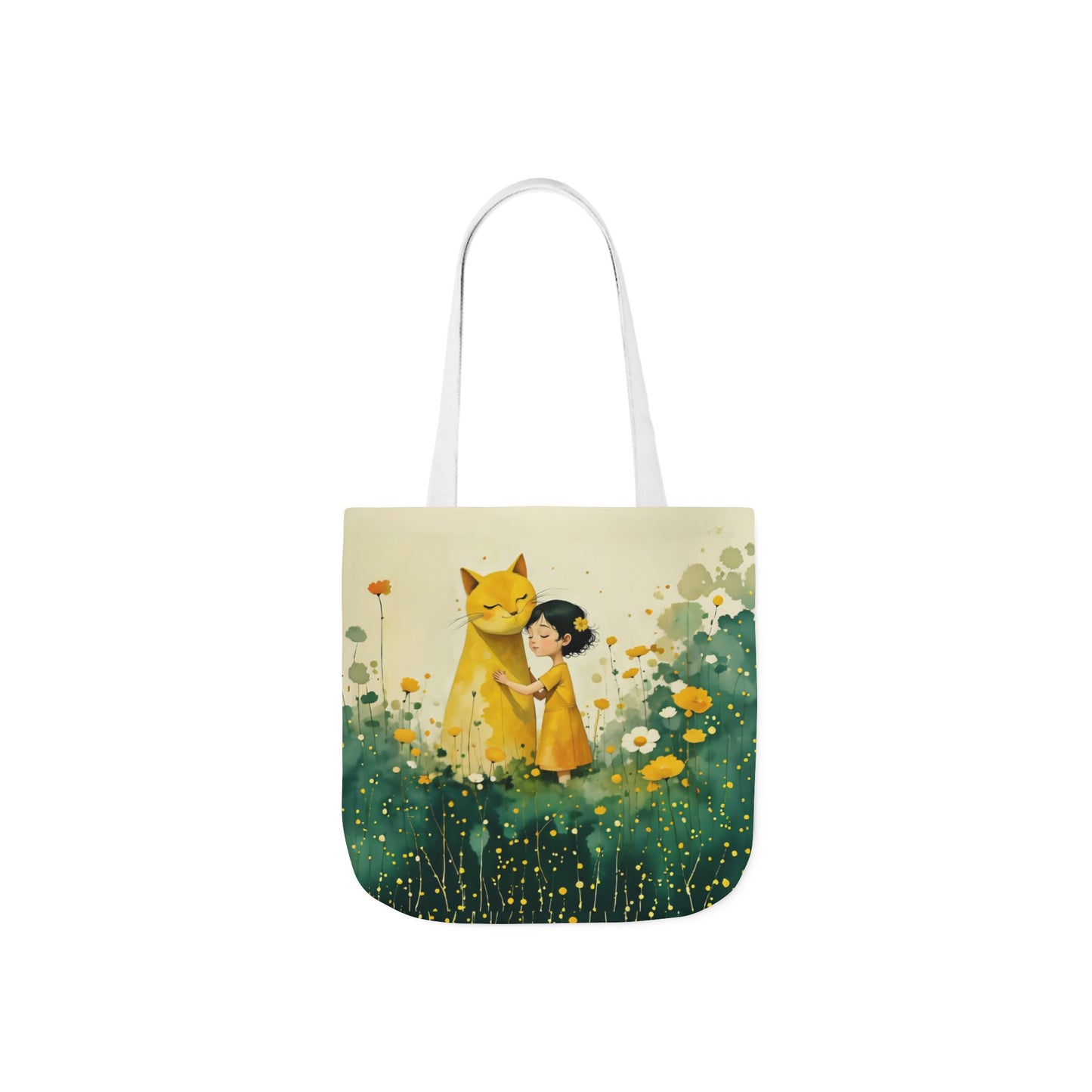 Colorful Cat -Inspired Canvas Tote Bag - Perfect for Beach Days, Eco-Friendly Shopping, and Summer Fun!