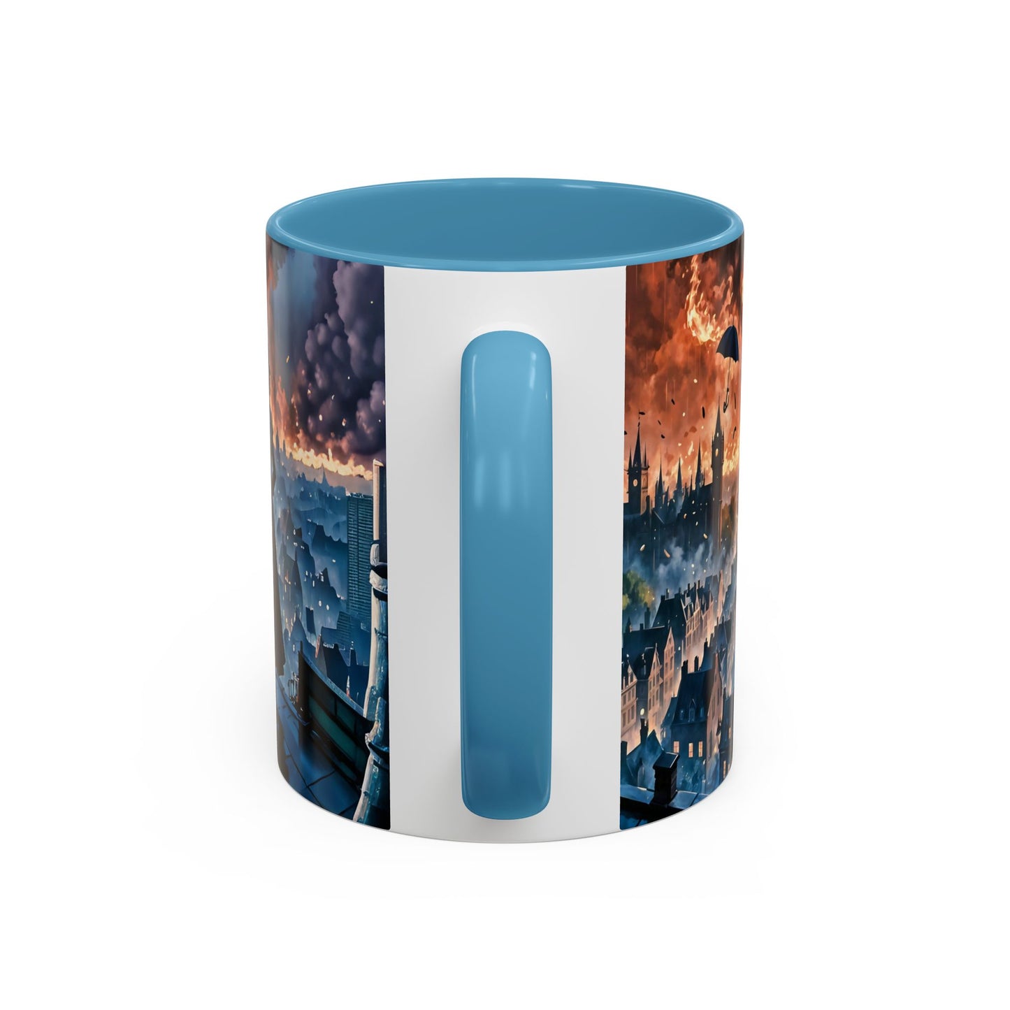 Coffee Mug Marry Poppins Umbrella London City Night Art