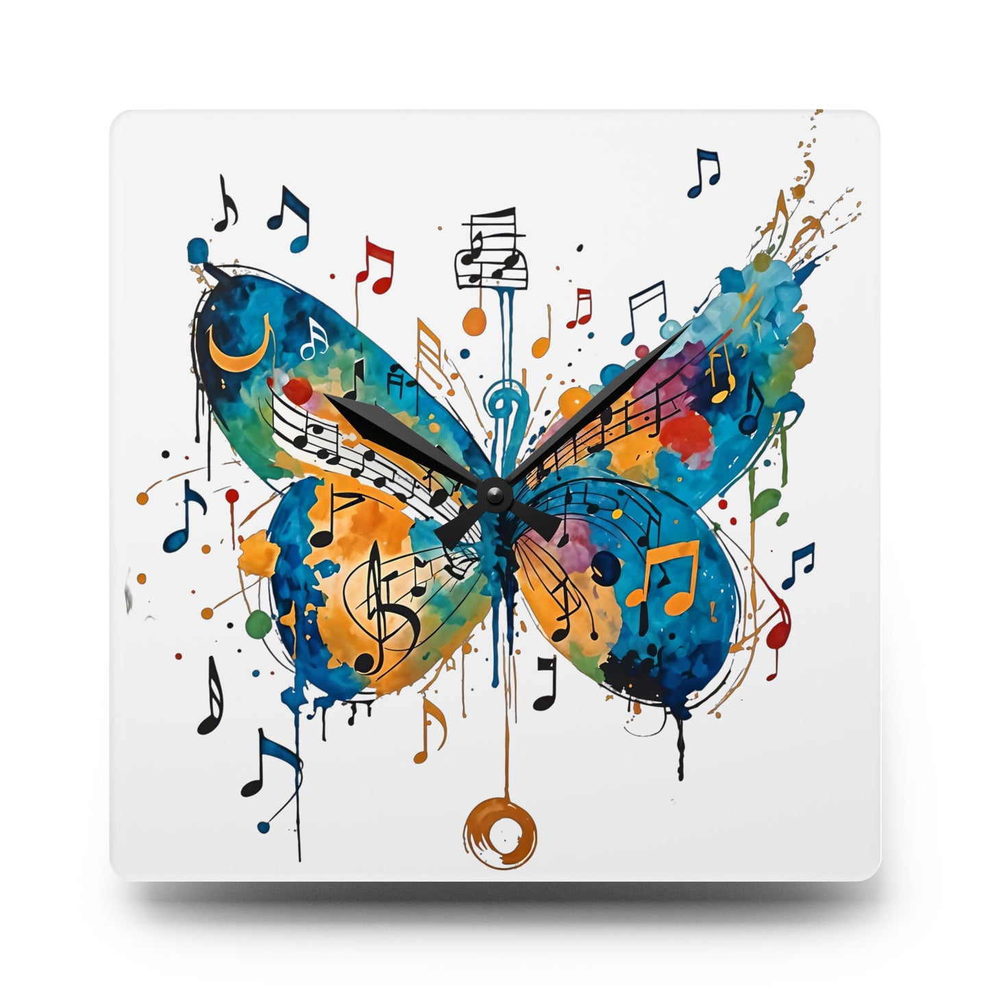 Butterfly Acrylic Wall Clock