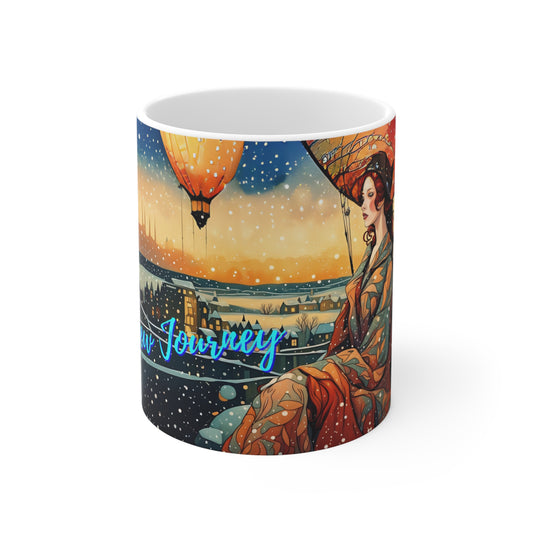 Mug - Start a New Journey Art - Holiday Travel Gift Vibes