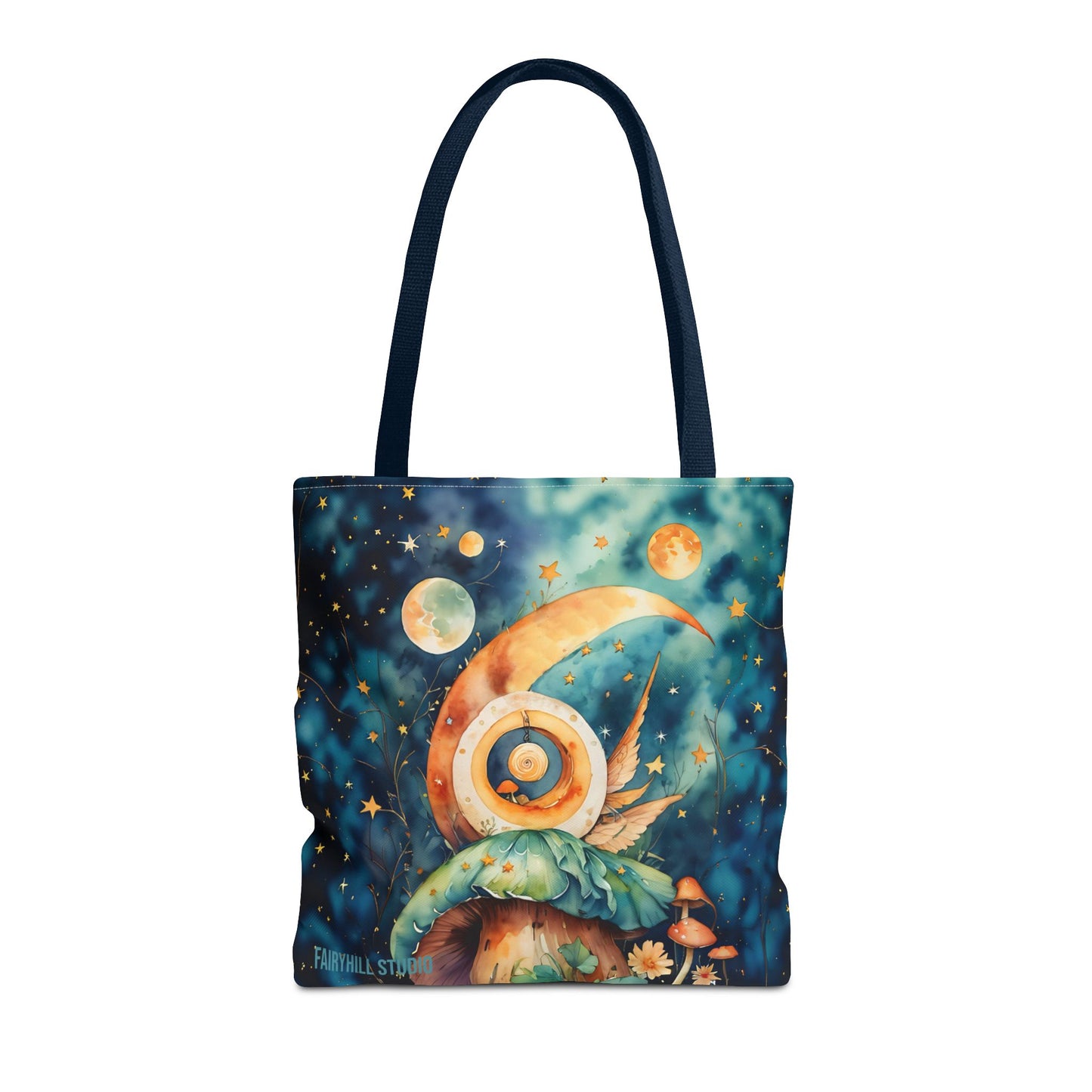 Canvas Art Tote bag- Abstract Colorful Circle Universe