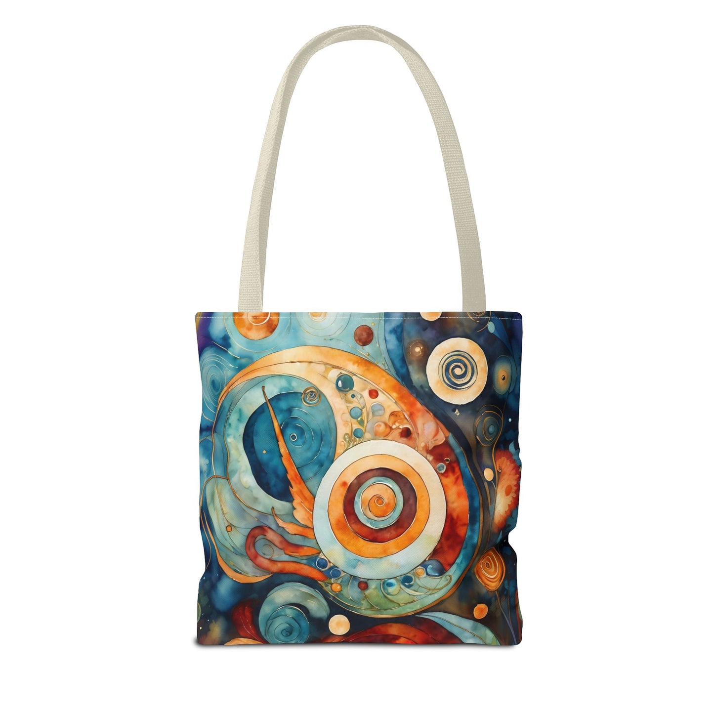 Colorful Circle Canvas Art Tote Bag