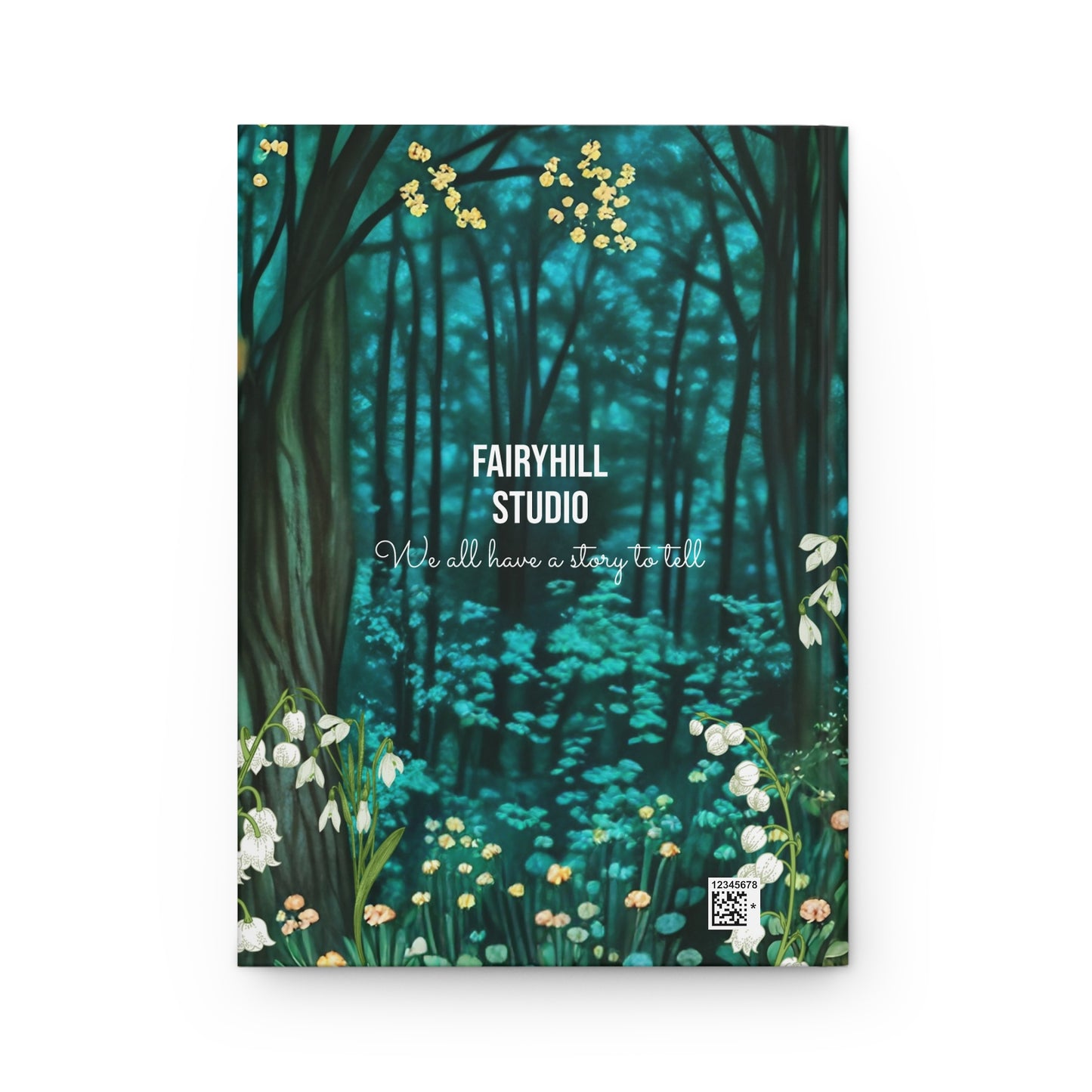 Hardcover Journal Matte - A Midsummer Fairy Forest art Journal desined by FairyHill Studio