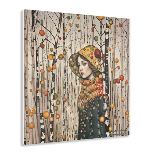FairyHill Studio Fall in the Birch Forest art Inspirational  Art Acrylic Print -