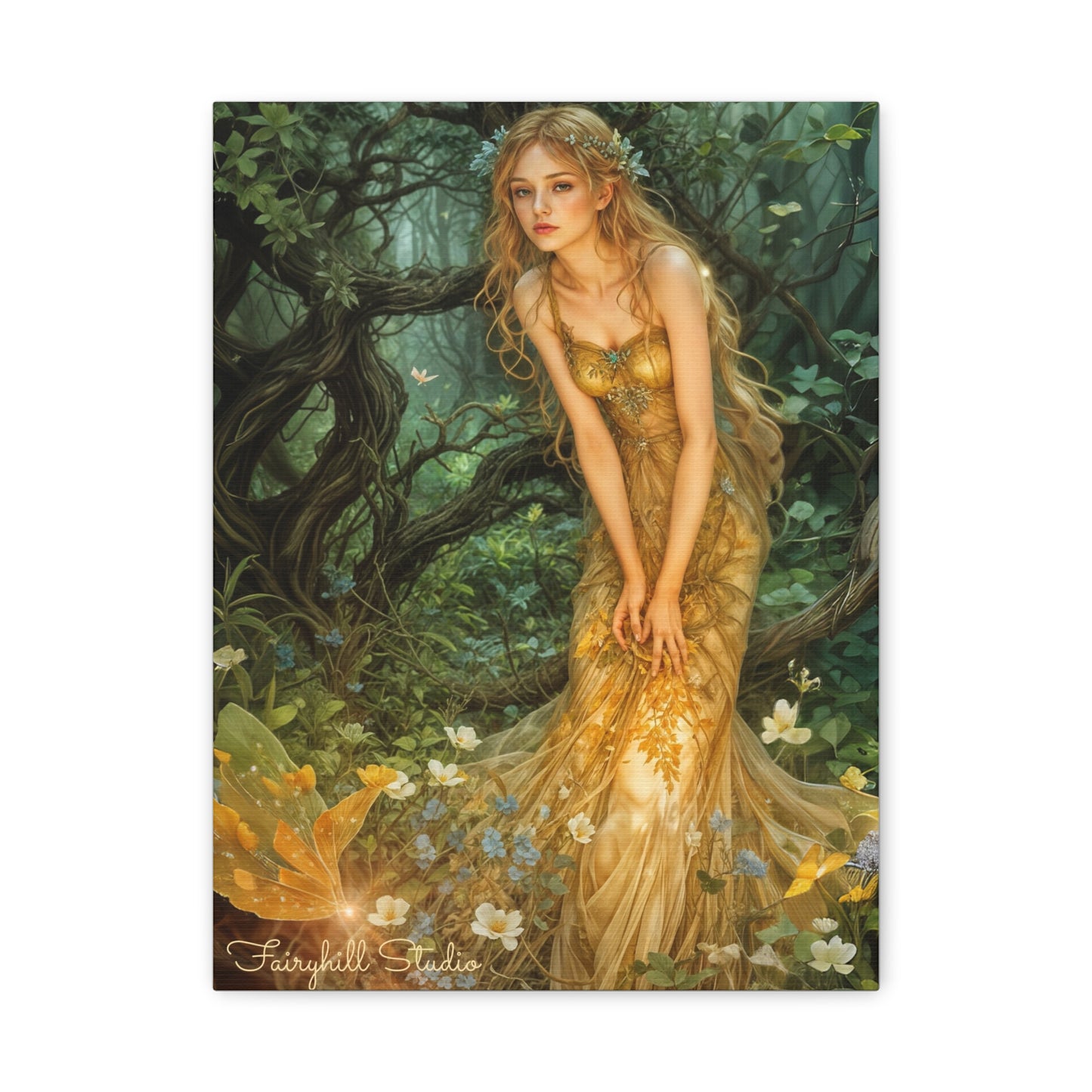 Canvas Print - Mid-Summer's Eve Fairy Forest Art by Fairyhill Studio