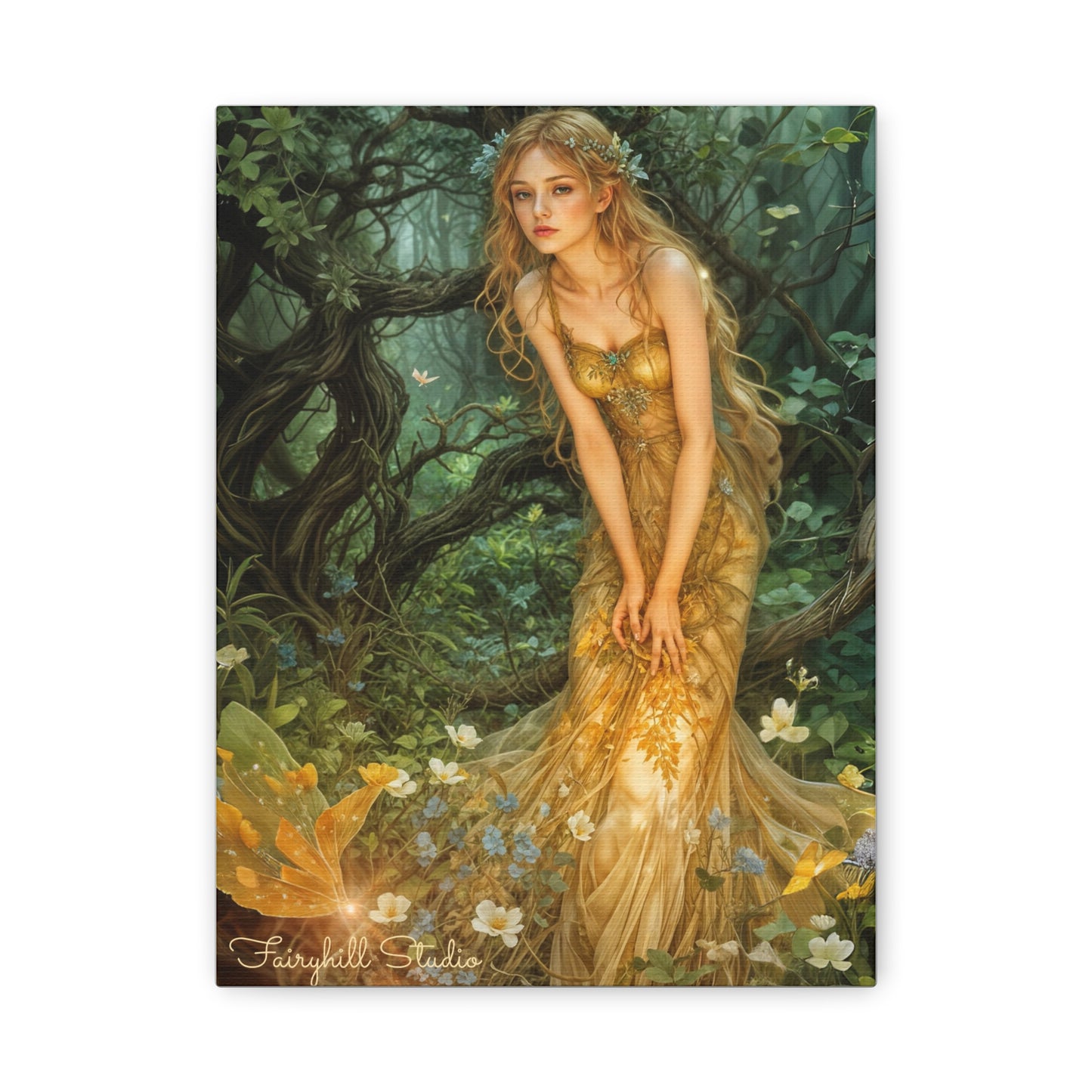 Canvas Print - Mid-Summer's Eve Fairy Forest Art by Fairyhill Studio