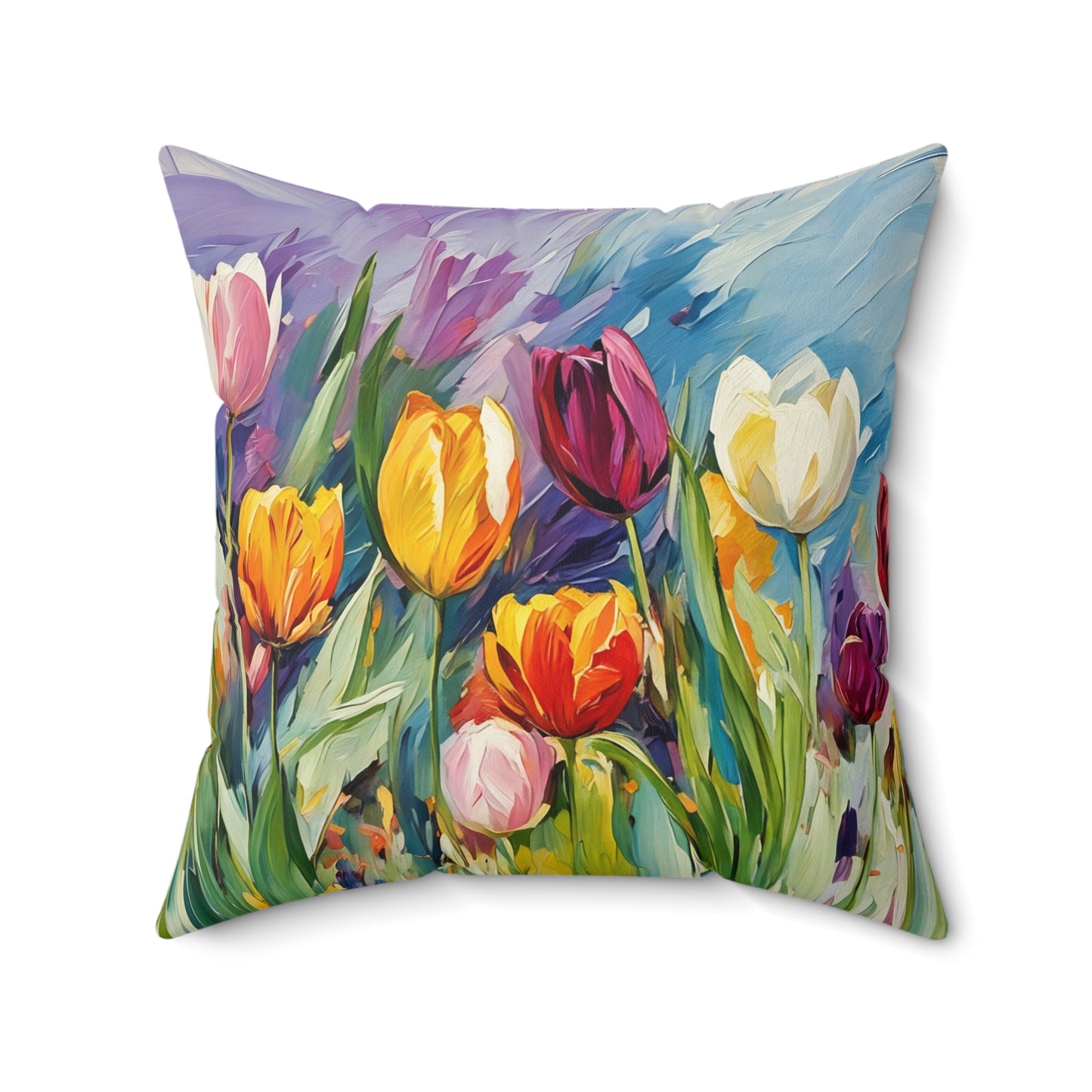 The Witching Hour Hug  Square Pillow - by Fairyhill Studio