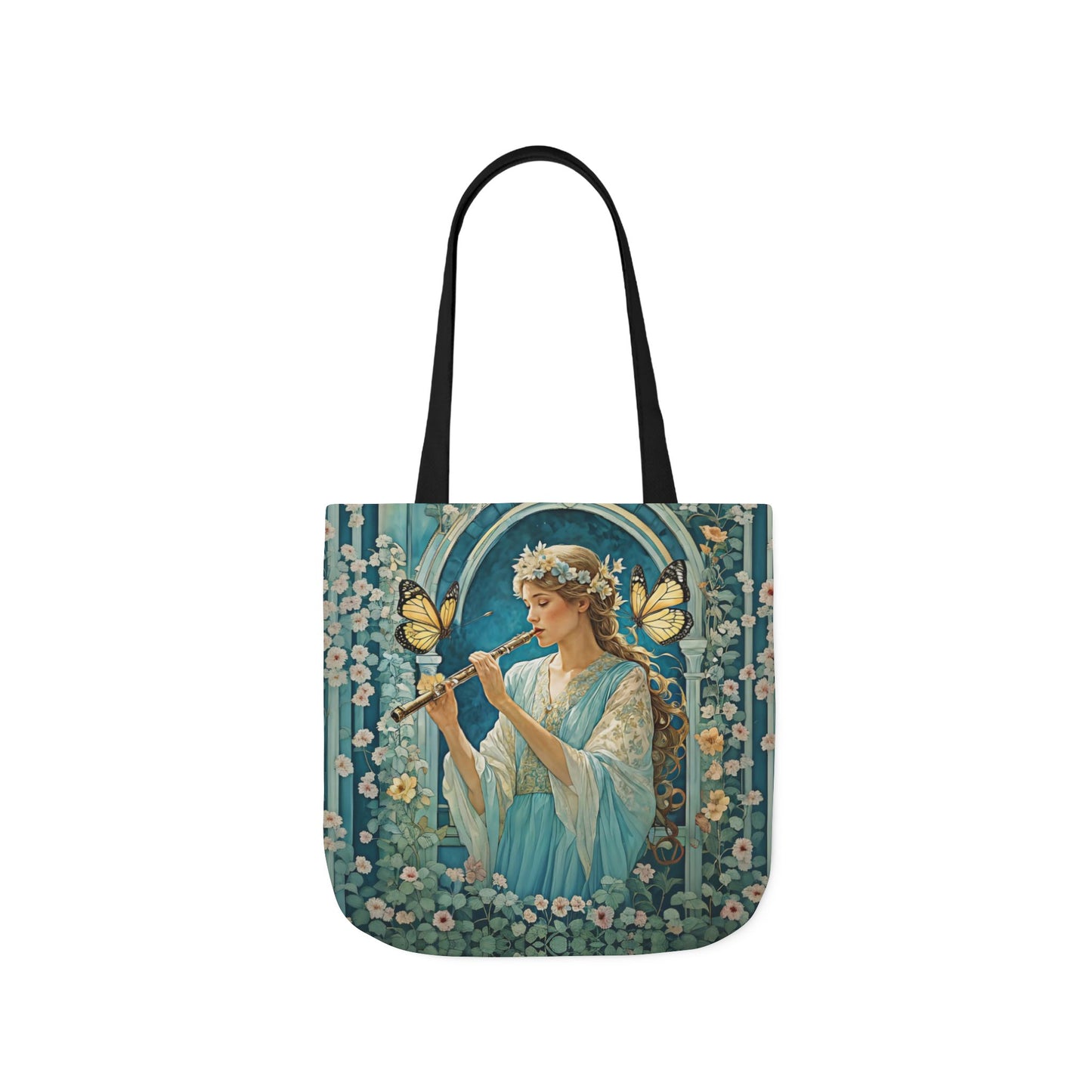 Butterfly Flute player -Inspired Canvas Tote Bag - Perfect for Beach Days, Eco-Friendly Shopping, and Summer Fun!