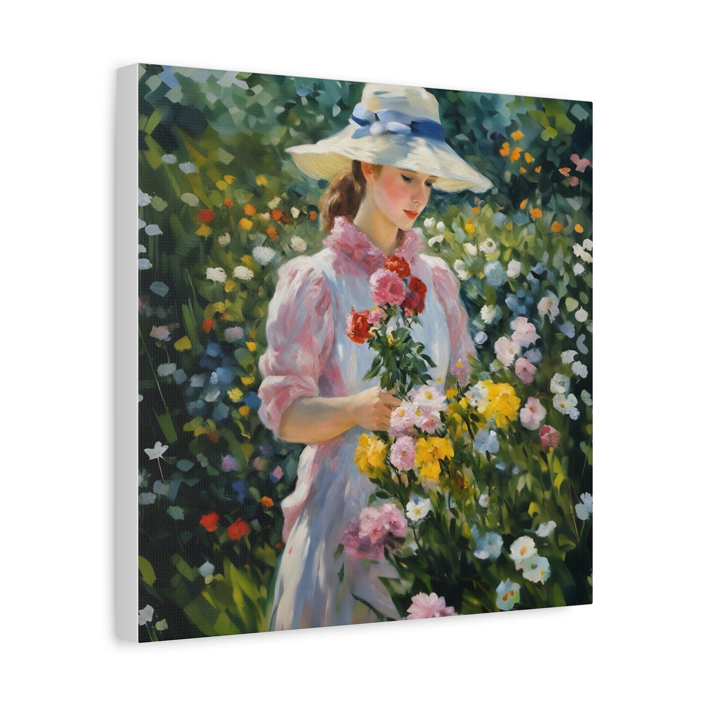 Floral Serenity Canvas Art - Stretched Matte 1.25"