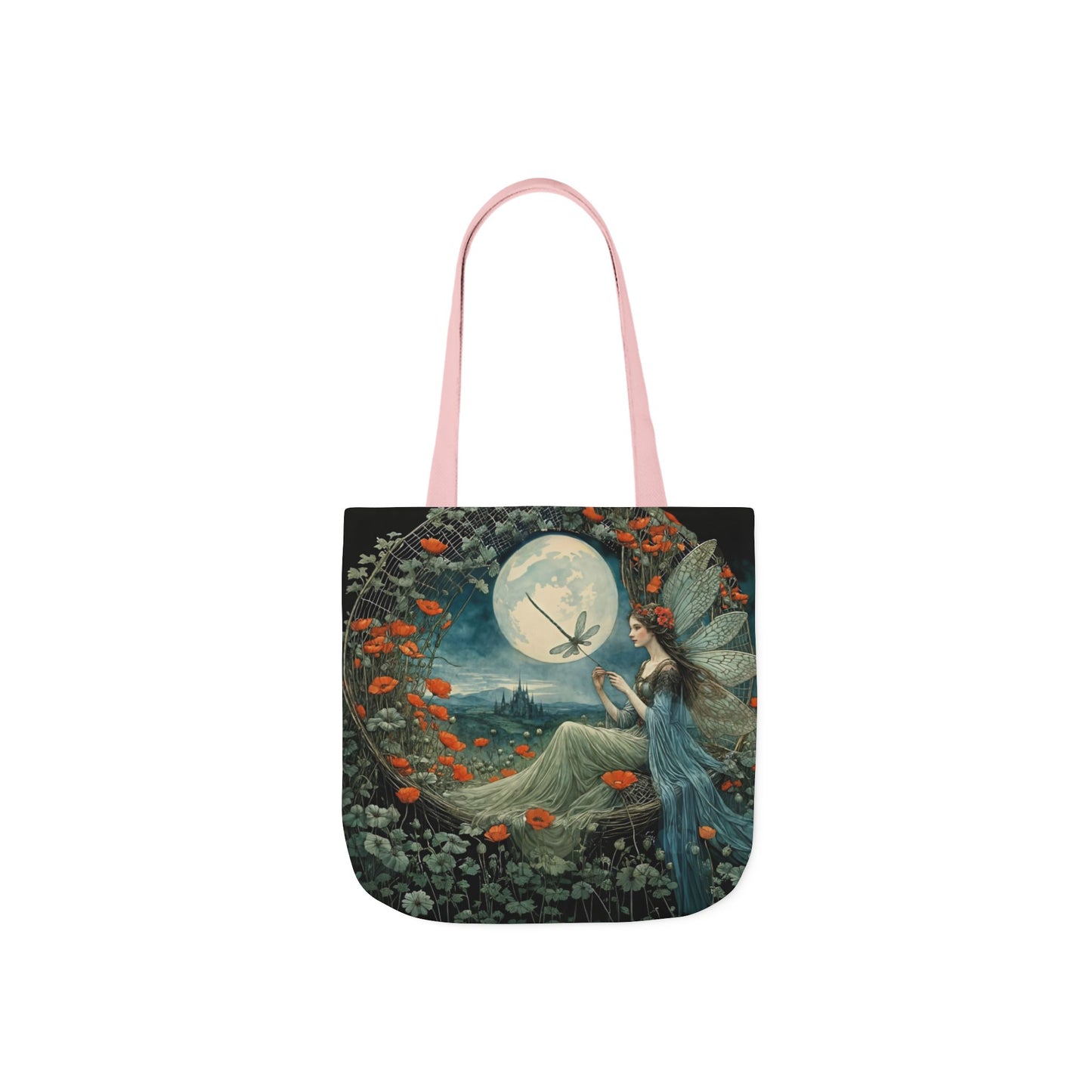 Colorful Moon fairy -Inspired Canvas Tote Bag - Perfect for Beach Days, Eco-Friendly Shopping, and Summer Fun!