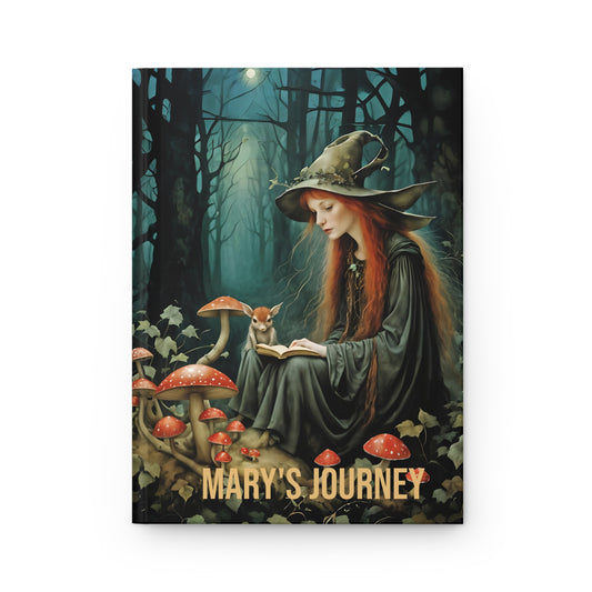 Customized Mary's Journey Journal Matte Hardcover - Forest Elf Witch Fairy