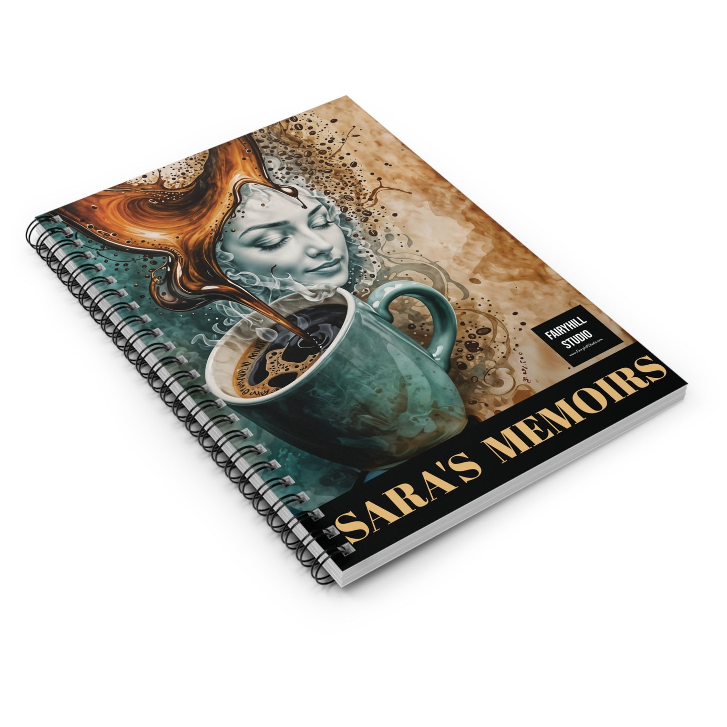 Morning Coffee Spiral Notebook - Ruled Line