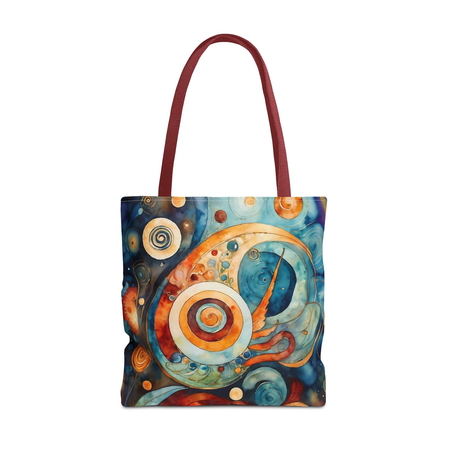 Colorful Circle Canvas Art Tote Bag