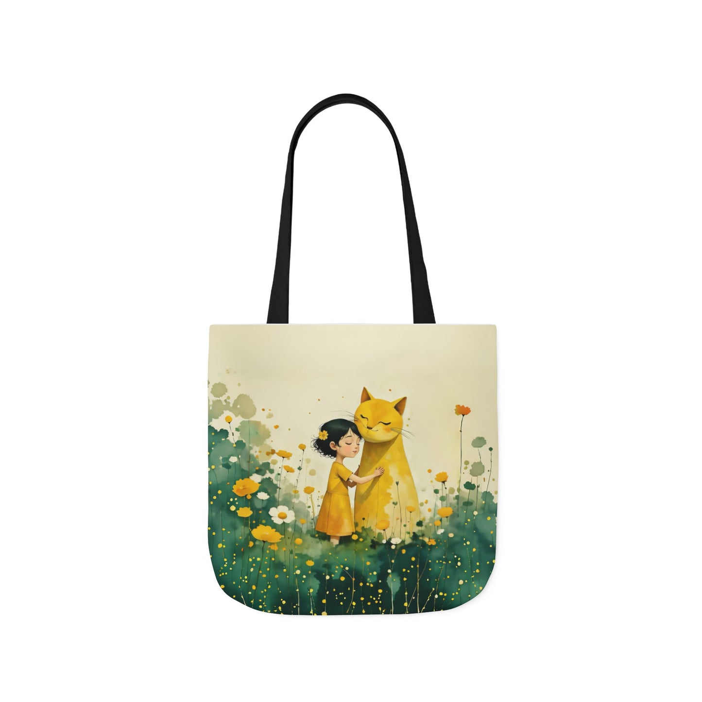 Colorful Cat -Inspired Canvas Tote Bag - Perfect for Beach Days, Eco-Friendly Shopping, and Summer Fun!
