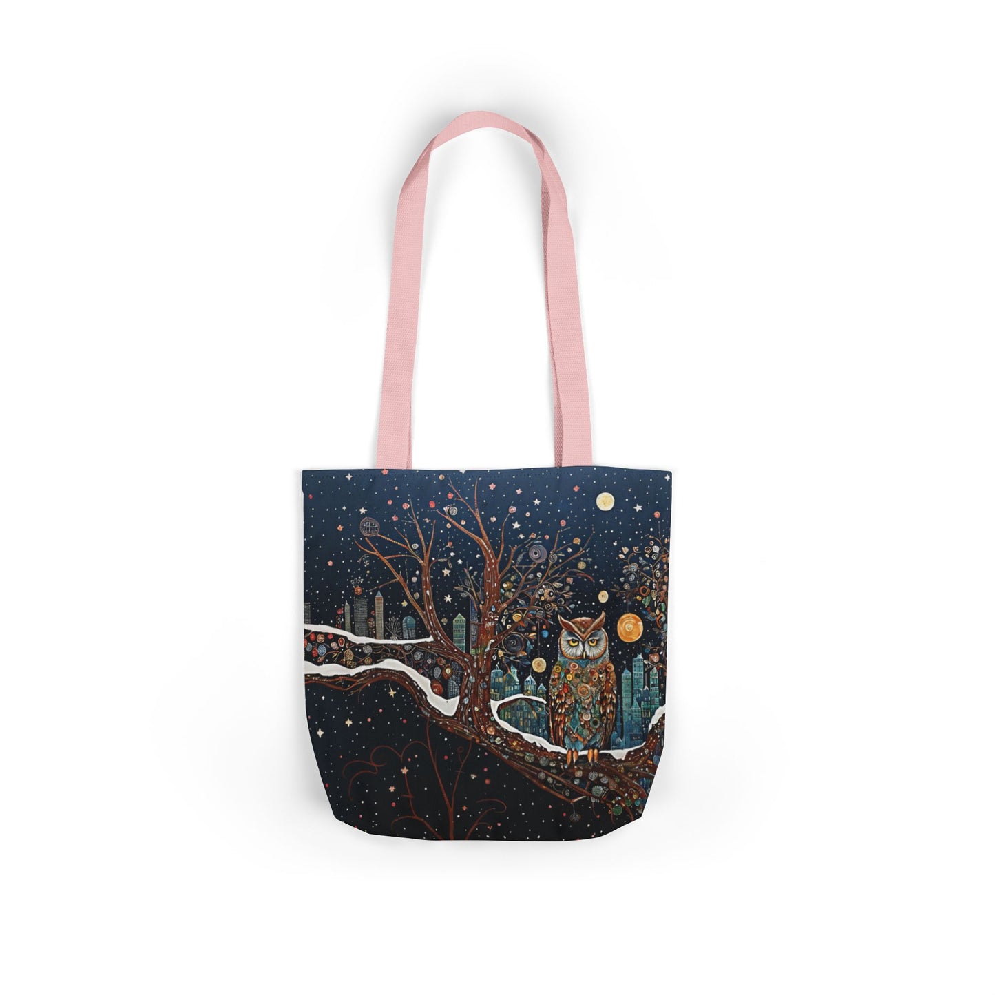 Colorful  night Owl -Inspired Canvas Tote Bag - Perfect for Beach Days, Eco-Friendly Shopping, and Summer Fun!