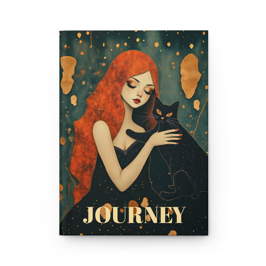 The Witching Hour Hug  spiral Journal hard Cover ,Notebook gift art Matte