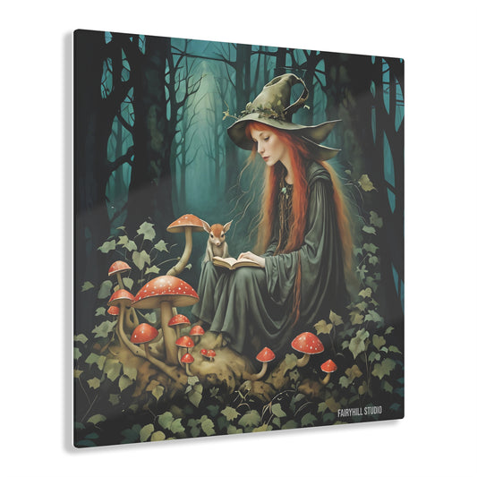 FairyHill Studio Forest Witch Art Acrylic Print -