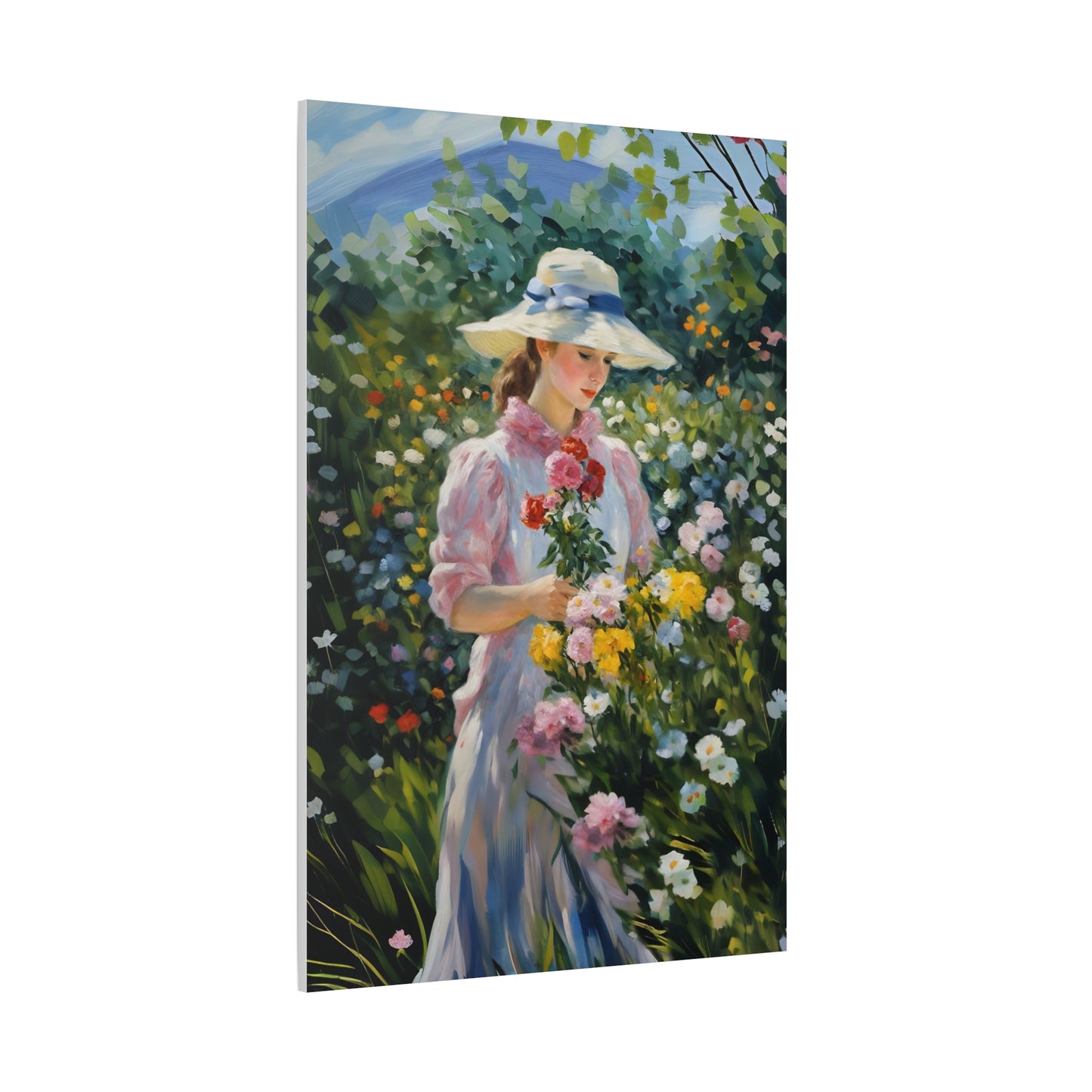 Floral Serenity Canvas Art - Stretched Matte 1.25"