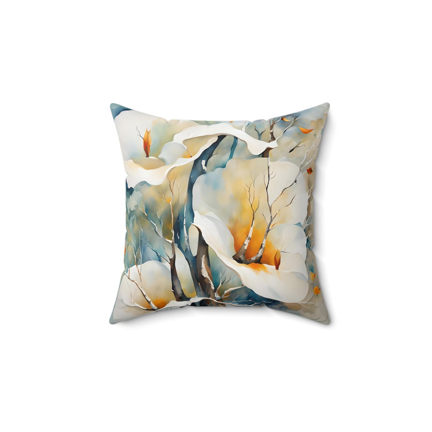 Spun Polyester Square Calla Lillies Pillow
