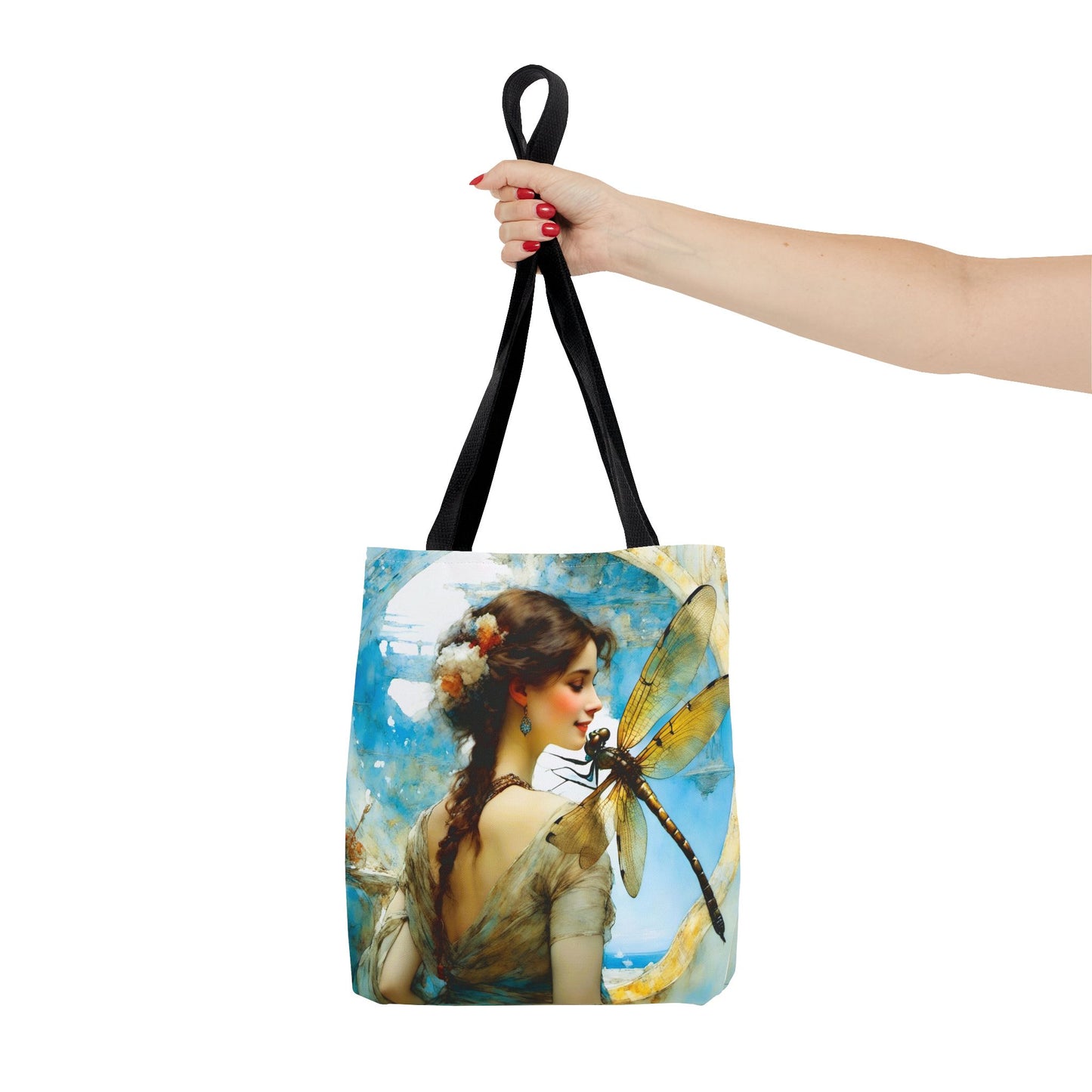 FairyHill Studio  Dragonfly whimsical Tote Bag (AOP)