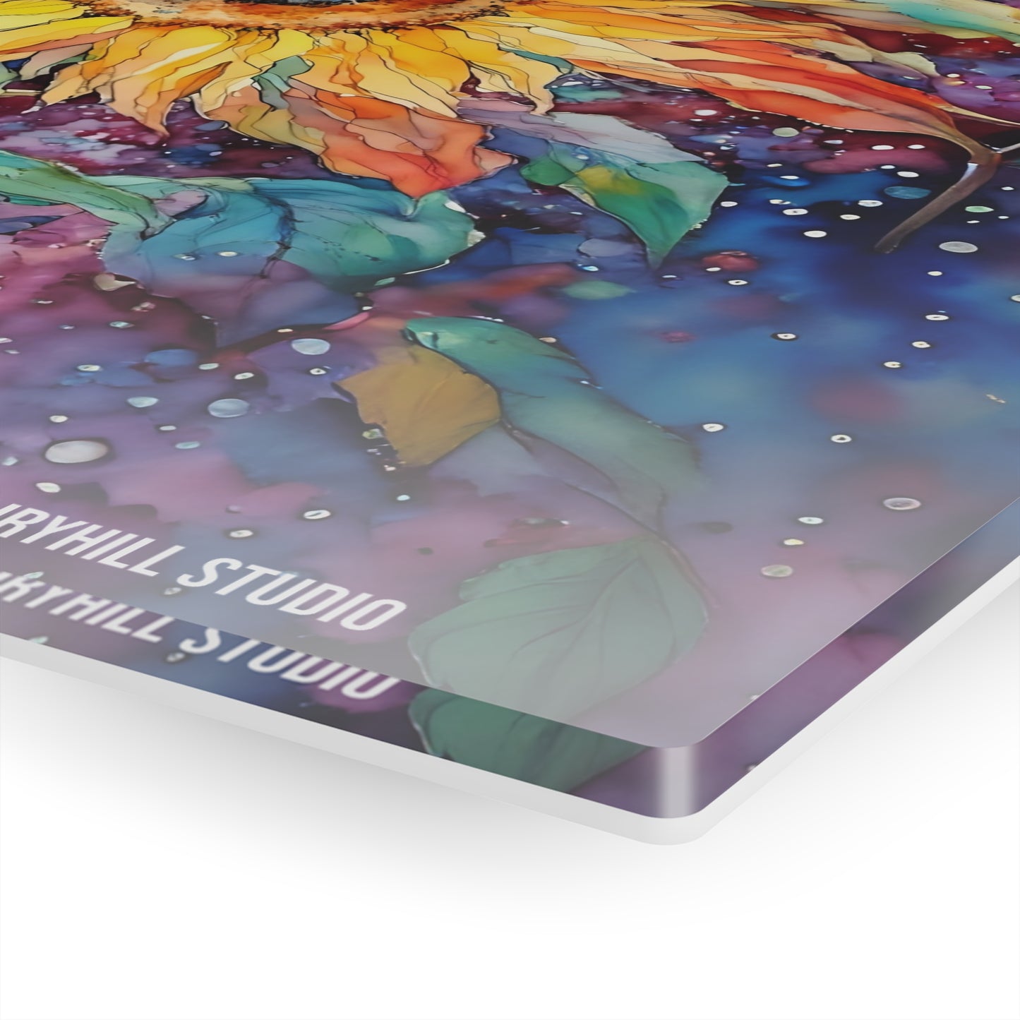 Art Acrylic Prints -Sun Flowers watercolor Art