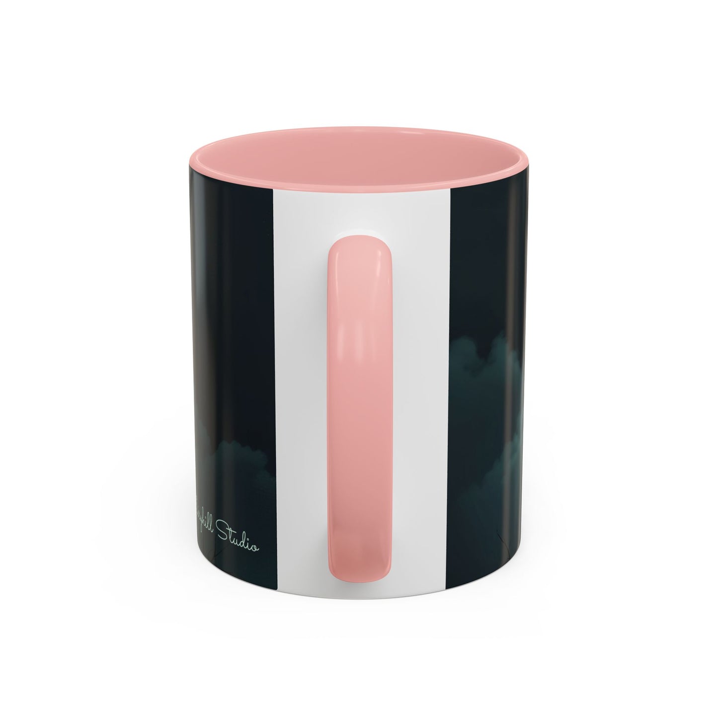 Coffee Mug - Victorian Woman with Umbrella Full Moon Art by fairyhill Studio