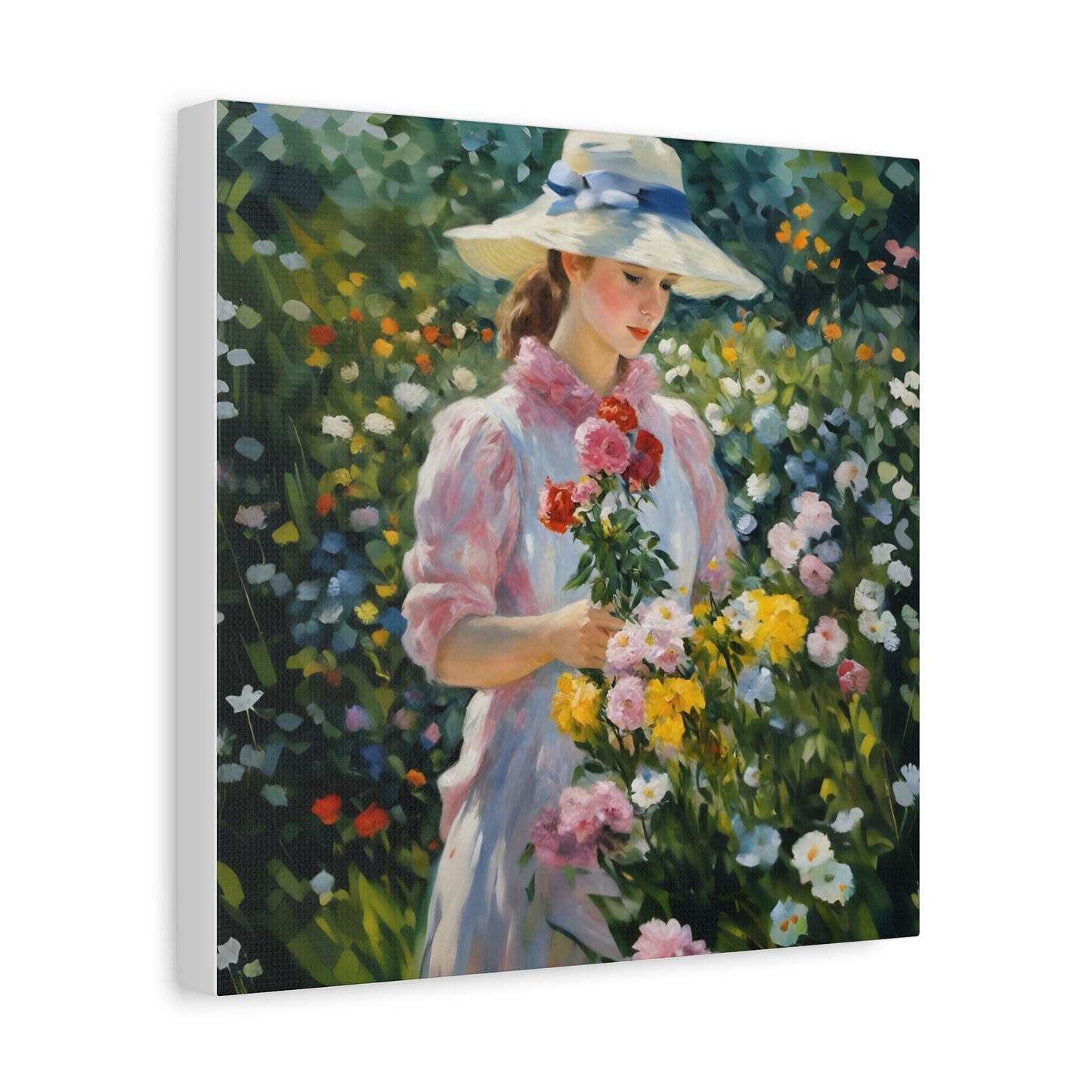 Floral Serenity Canvas Art - Stretched Matte 1.25"