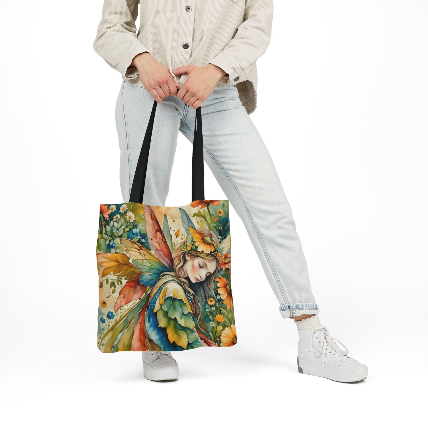 Colorful nature-Inspired Canvas Tote Bag - Perfect for Beach Days, Eco-Friendly Shopping, and Summer Fun!