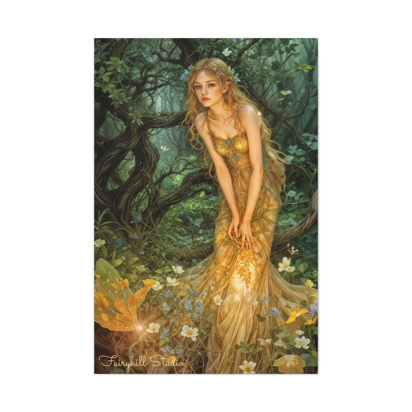 Canvas Print - Mid-Summer's Eve Fairy Forest Art by Fairyhill Studio