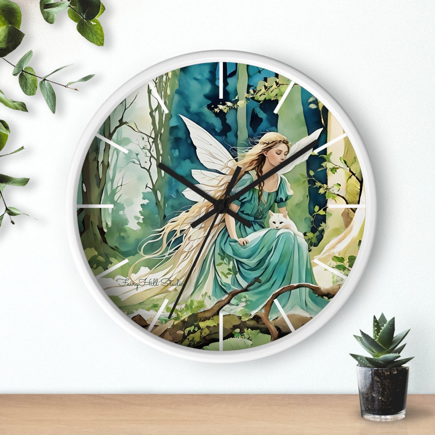 Enchanting Fairy/Angel Wall Clock, Home Decor, Gift for Fantasy Lovers, Unique Gift, Fairy Tale Decor, Woodland Theme