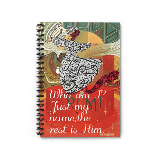 Personalized Inspirational Rumi Quote Spiral Notebook
