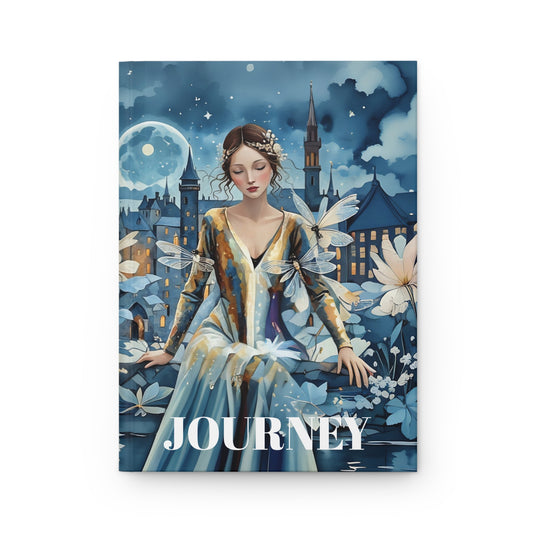 Hardcover Journal Beauty with Dragonflies hard Journal Art