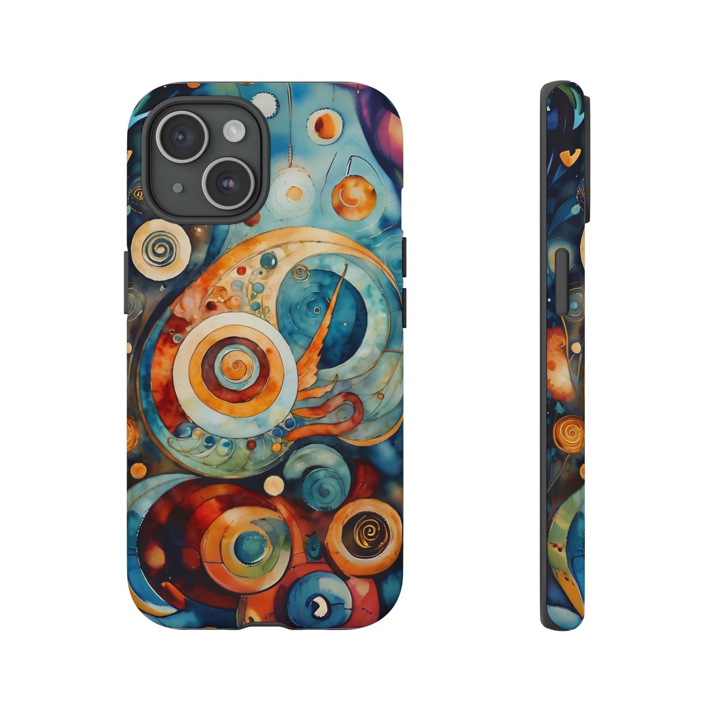 Phone Cases - Beautiful Abstract Circular Art Design