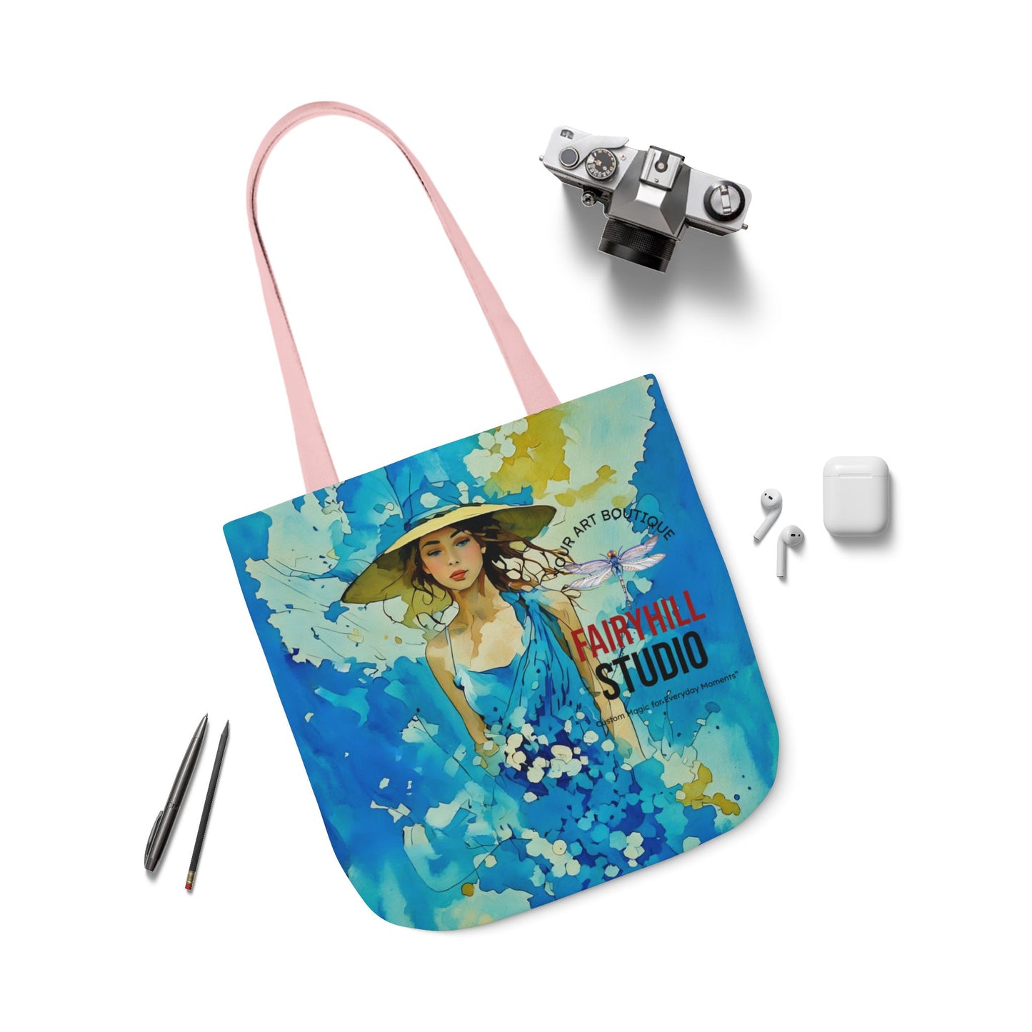 Colorful Summer vibes- Canvas Tote Bag - Perfect for Beach Days, Eco-Friendly Shopping, and Summer Fun!