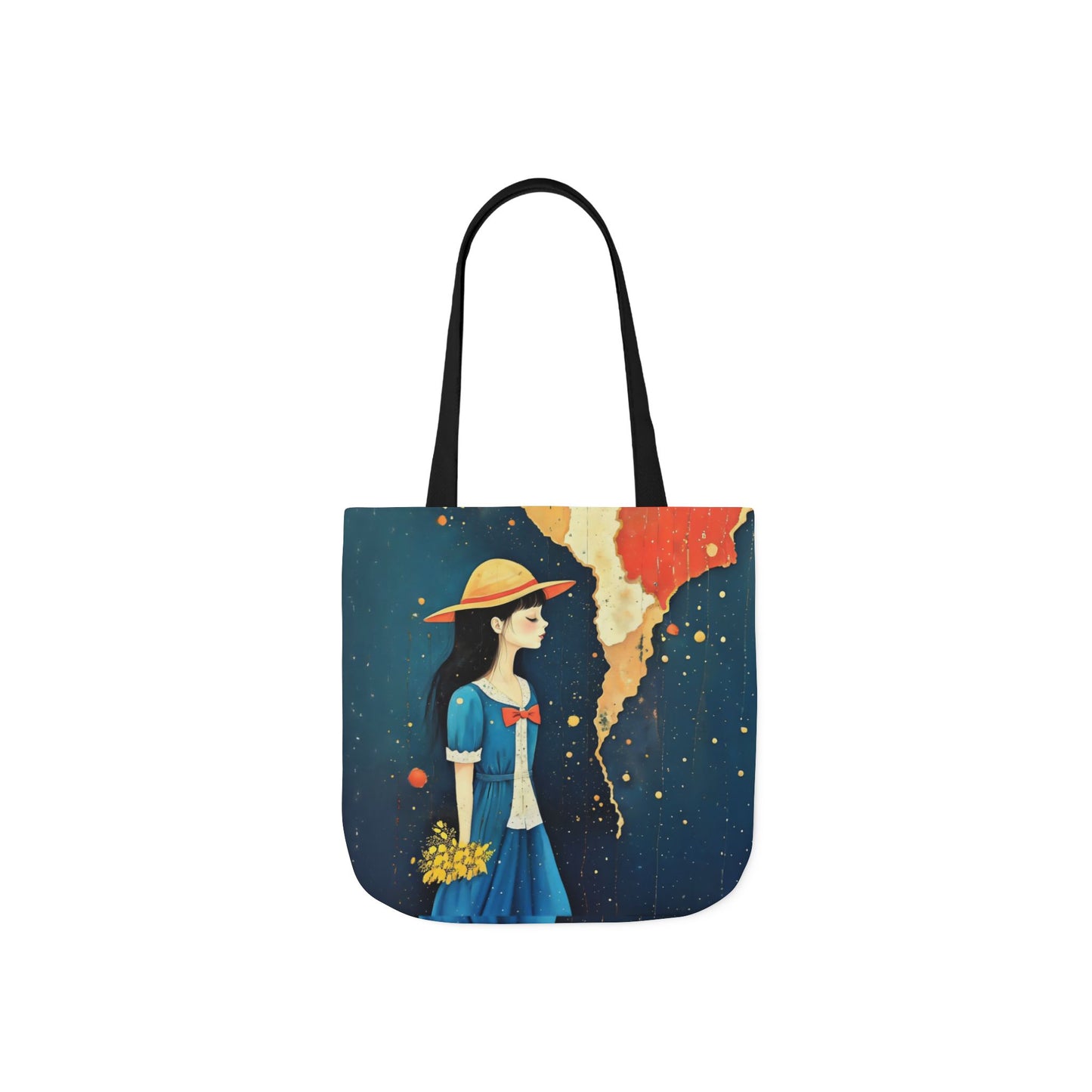 Colorful travel -Inspired Canvas Tote Bag - Perfect for Beach Days, Eco-Friendly Shopping, and Summer Fun!