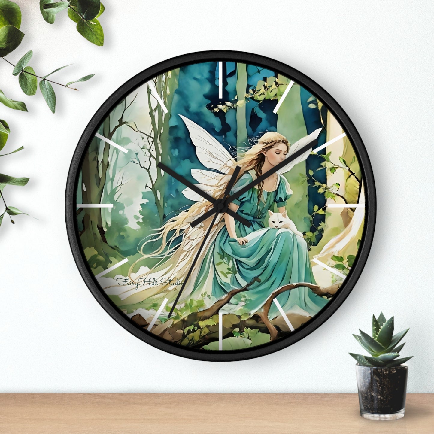 Enchanting Fairy/Angel Wall Clock, Home Decor, Gift for Fantasy Lovers, Unique Gift, Fairy Tale Decor, Woodland Theme