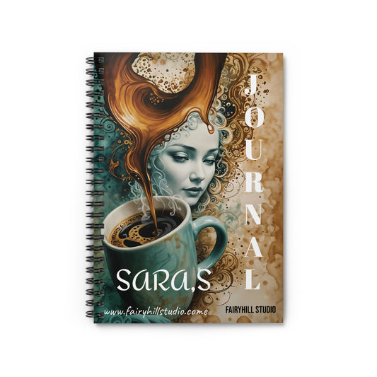 Spiral Coffee Notebook - Ruled Line coffee Journal