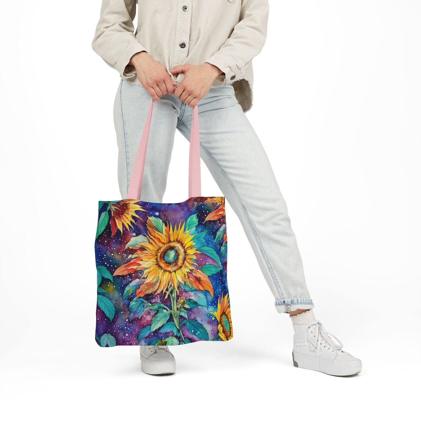 Colorful nature-Inspired Canvas Tote Bag - Perfect for Beach Days, Eco-Friendly Shopping, and Summer Fun!