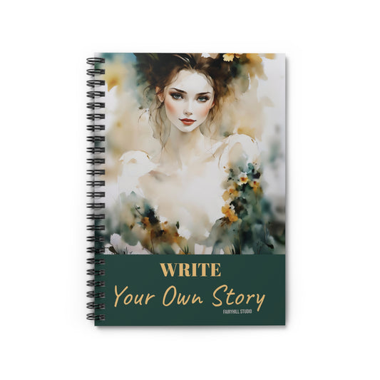 Notebook - Ruled Line Write your Story Spiral Notebook