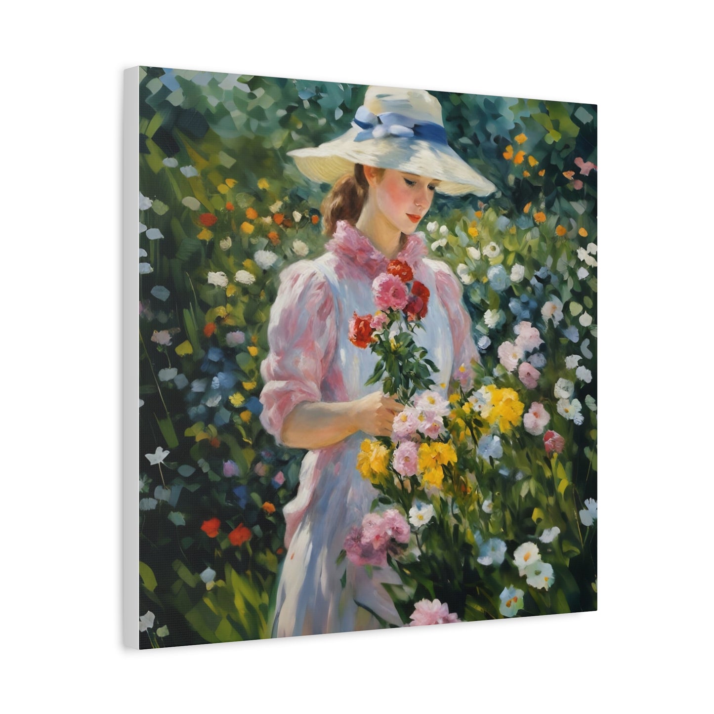 Floral Serenity Canvas Art - Stretched Matte 1.25"