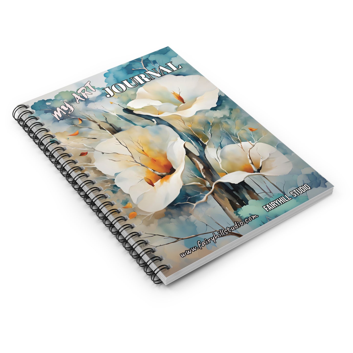 My Calla Lillies Art Journal Spiral Notebook - Ruled Line