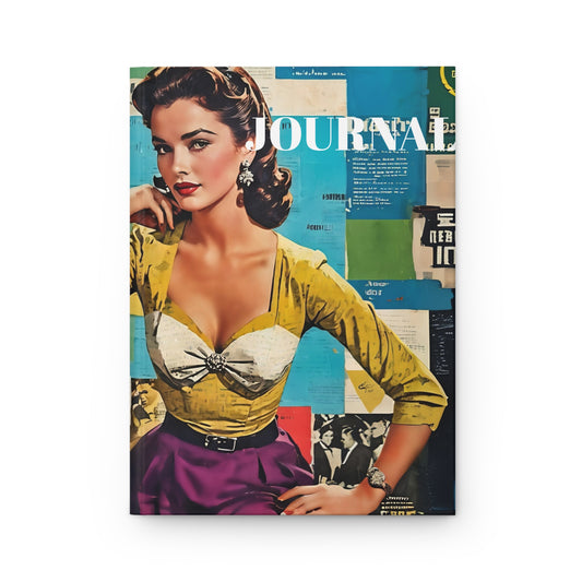 Hardcover Journal - Vintage Hollywood Movie Star Art